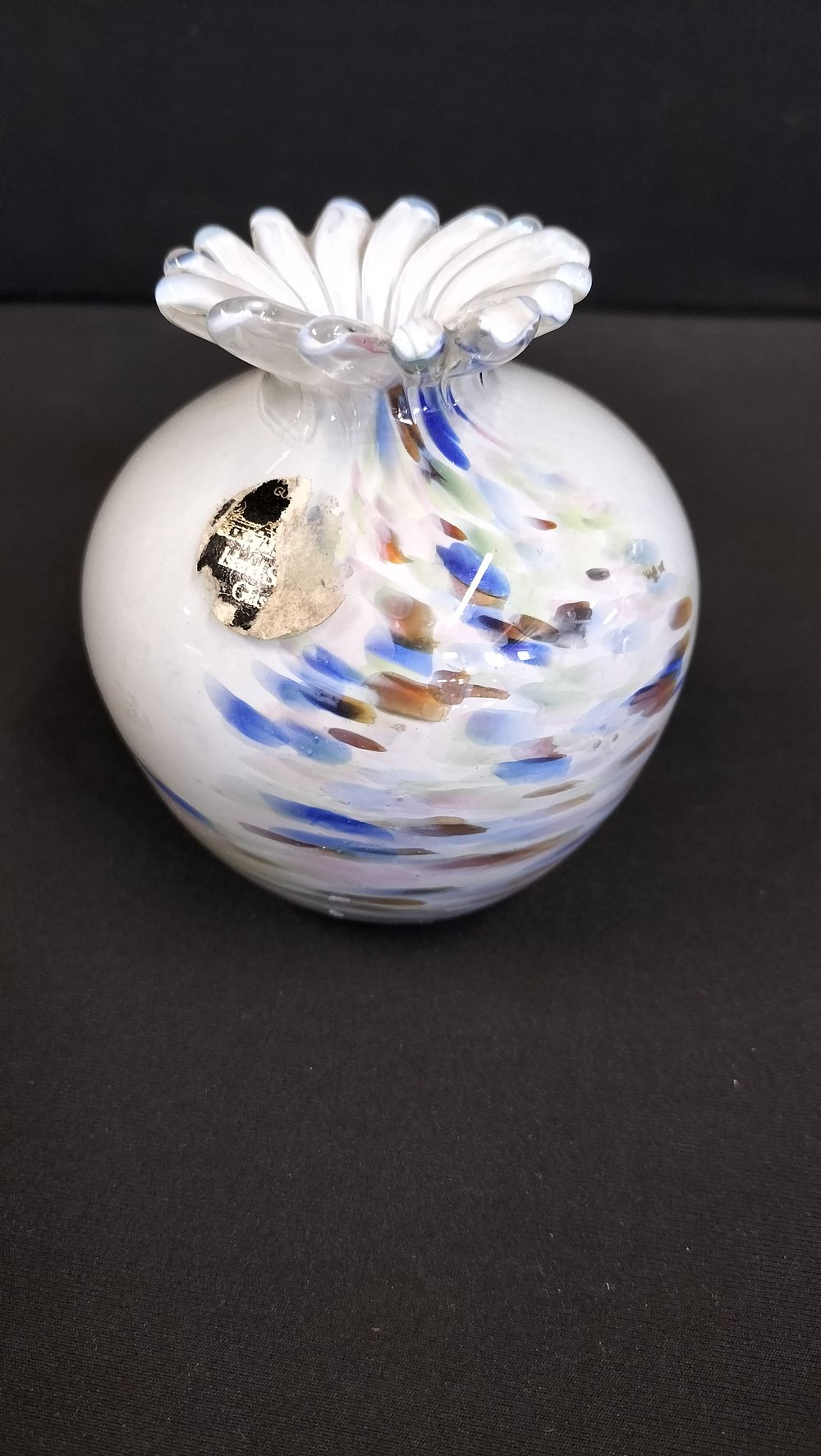 Lot 379: Small Guernsey Island studio glass vase 