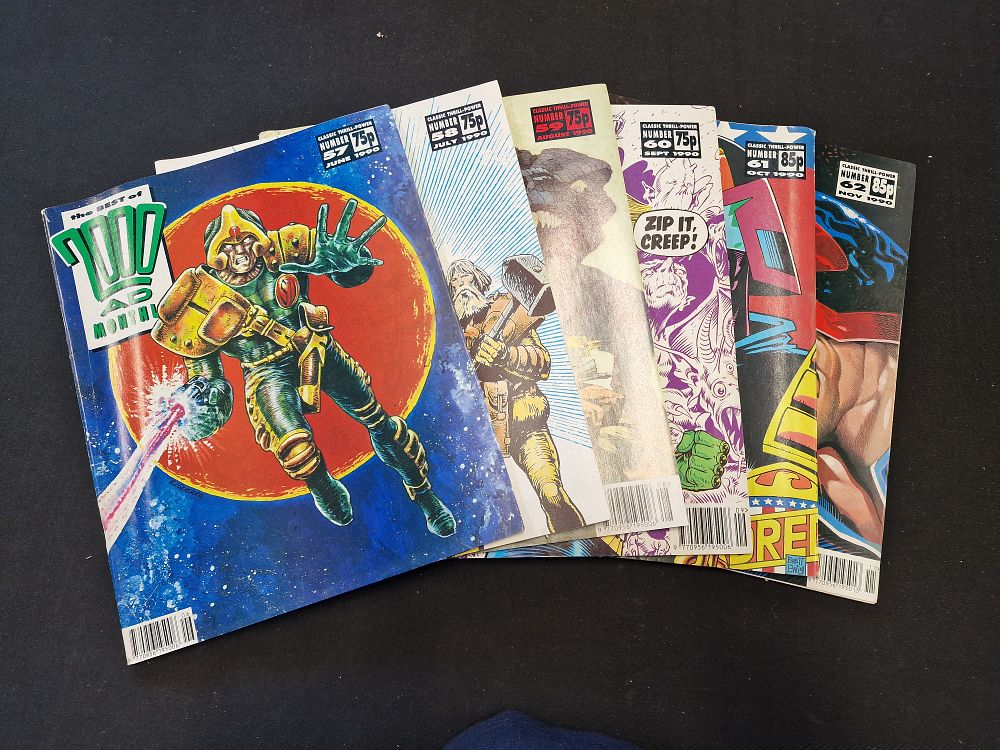 Lot 611: Selection of Vintage 2000AD Featuring Judge Dread Monthly's from 1990