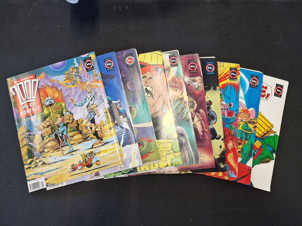 Lot 612: Selection of Vintage The Best of 2000AD Monthly Comics Jan-Oct 1991