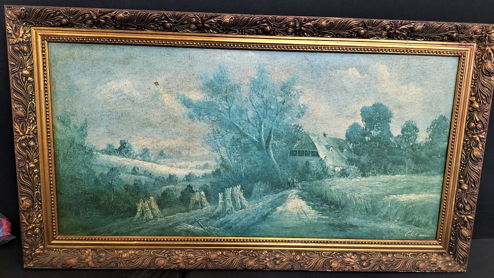 Lot 391: Vintage Decorative Picture Frame Approx 90x50cm. COLLECTION ONLY 