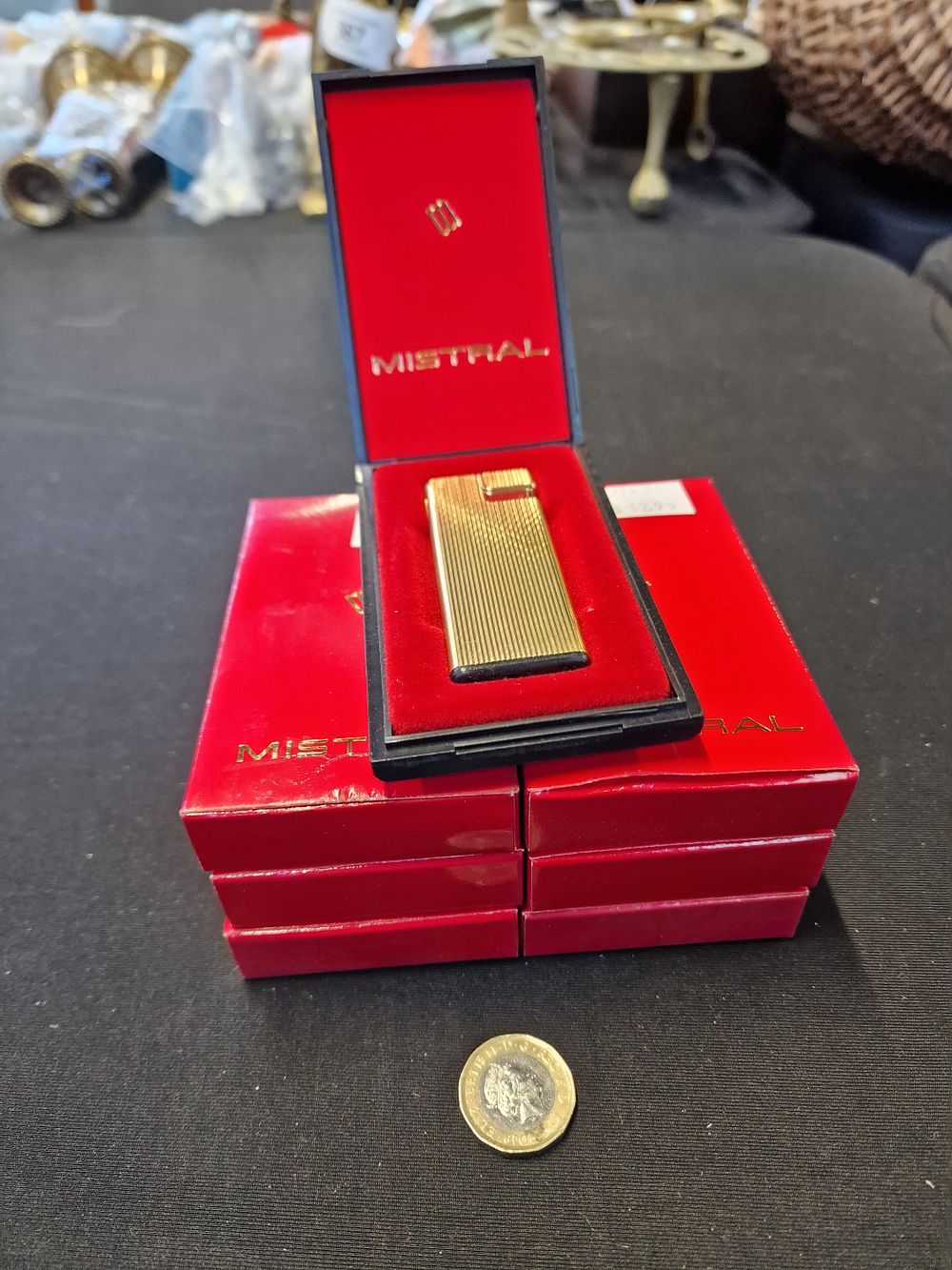 Lot 625: Six Brand New Mistral Lighters in Case and Box