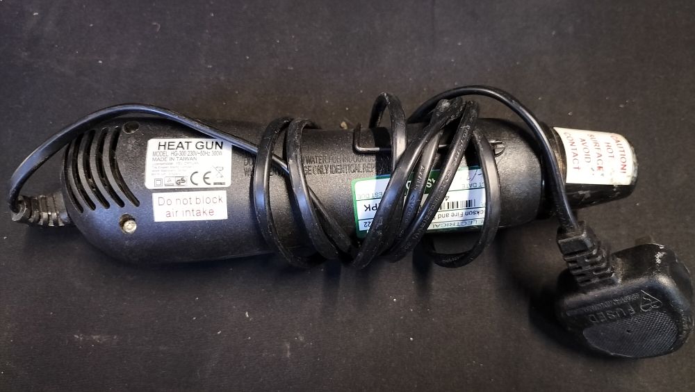 Lot 705: Hand Held Heat Gun. HG-300. Tested for power 