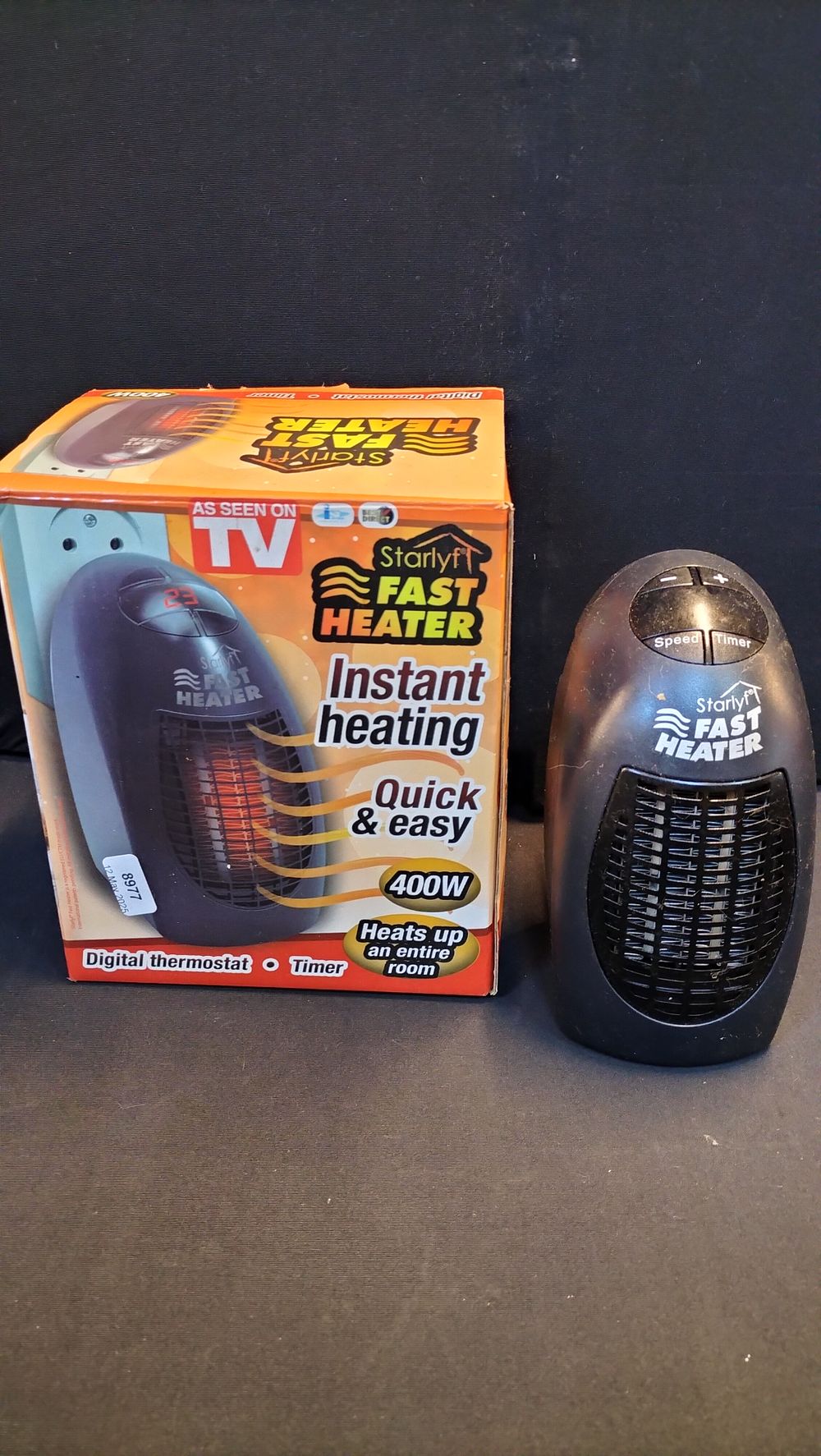 Lot 709: Starlyf  plug in Fast Heater. Tested for power 