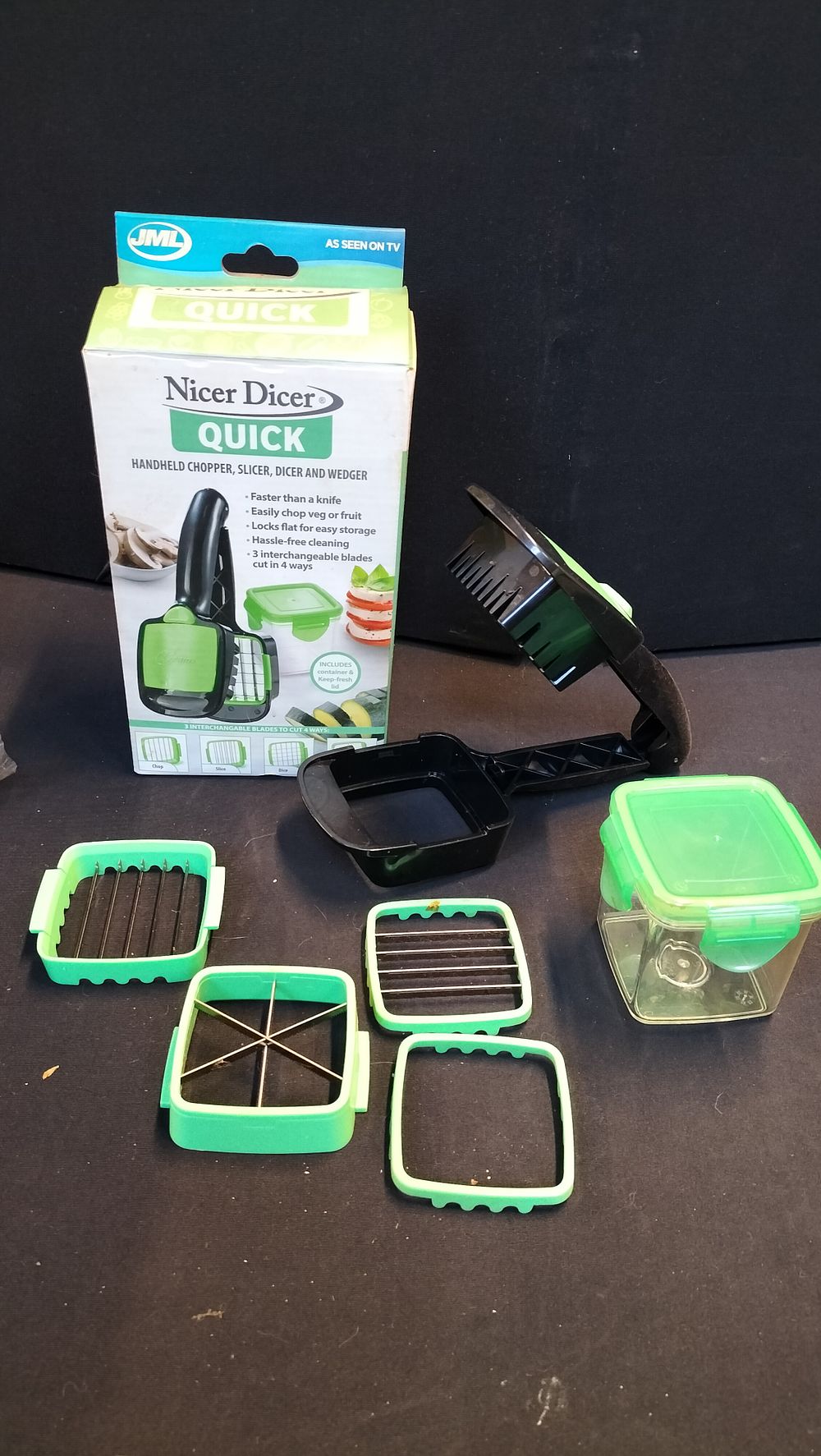 Lot 712: JML Nicer Dicer Quick. One Blade Missing 