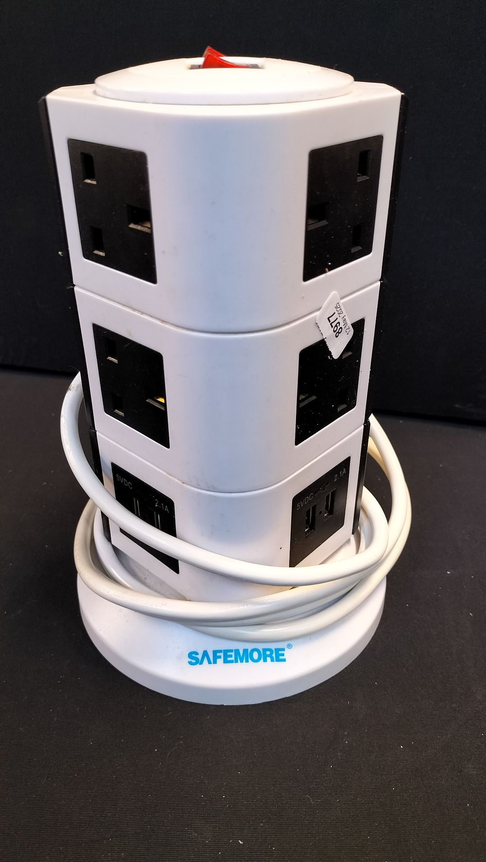 Lot 715: Safemore Standing Extension Tower 8 Plugs and 4...