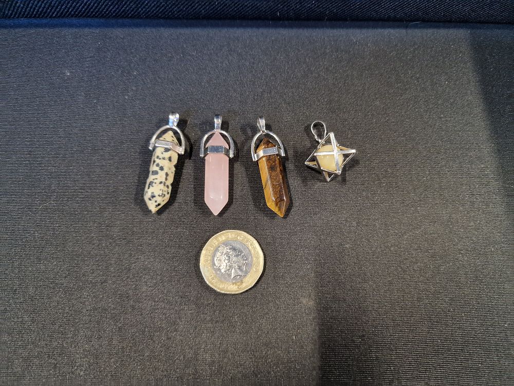 Lot 640: Selection of Crystal Pendants