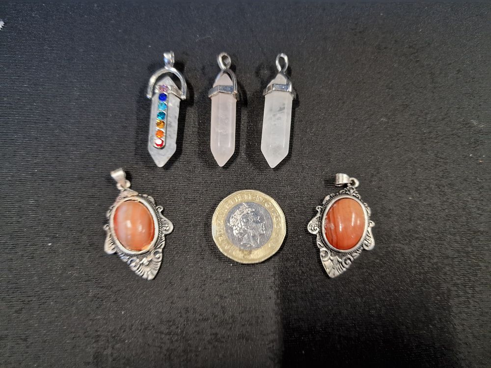 Lot 643: Selection of Crystal Pendants