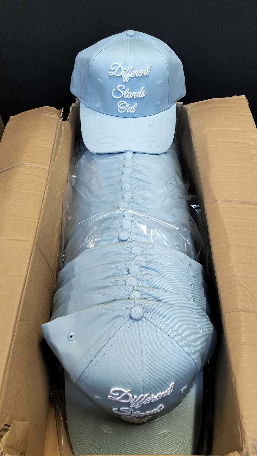 Lot 721: 25 x Brand New Pale Blue Different Stands...