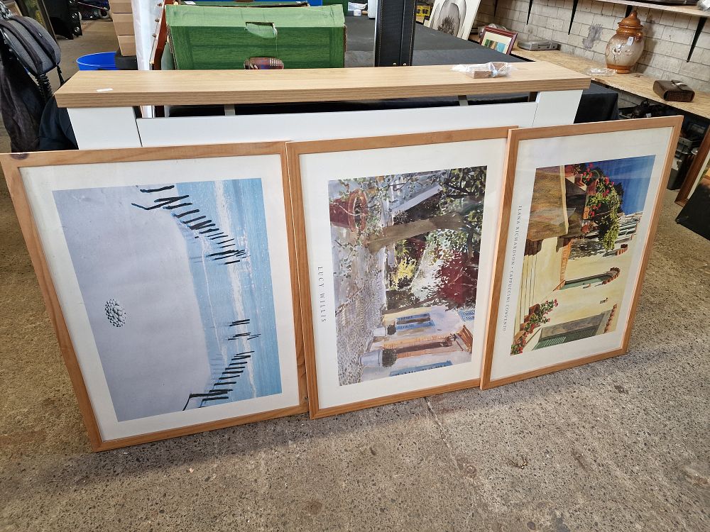 Lot 659: Three Framed Prints Approx 76x53cm COLLECTION ONLY