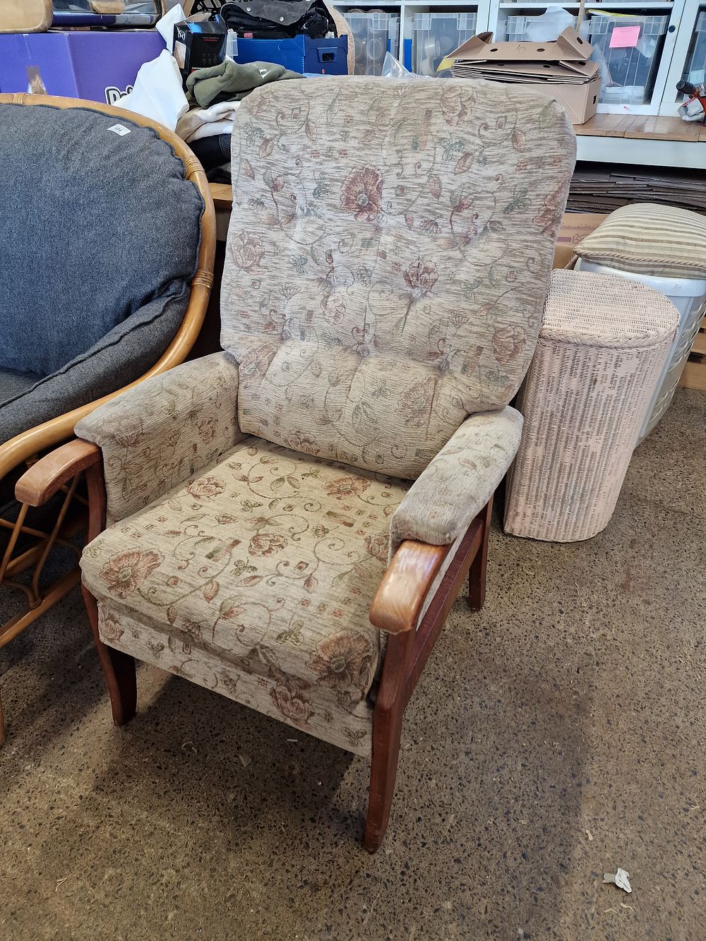 Lot 685: Comfy Armchair COLLECTION ONLY