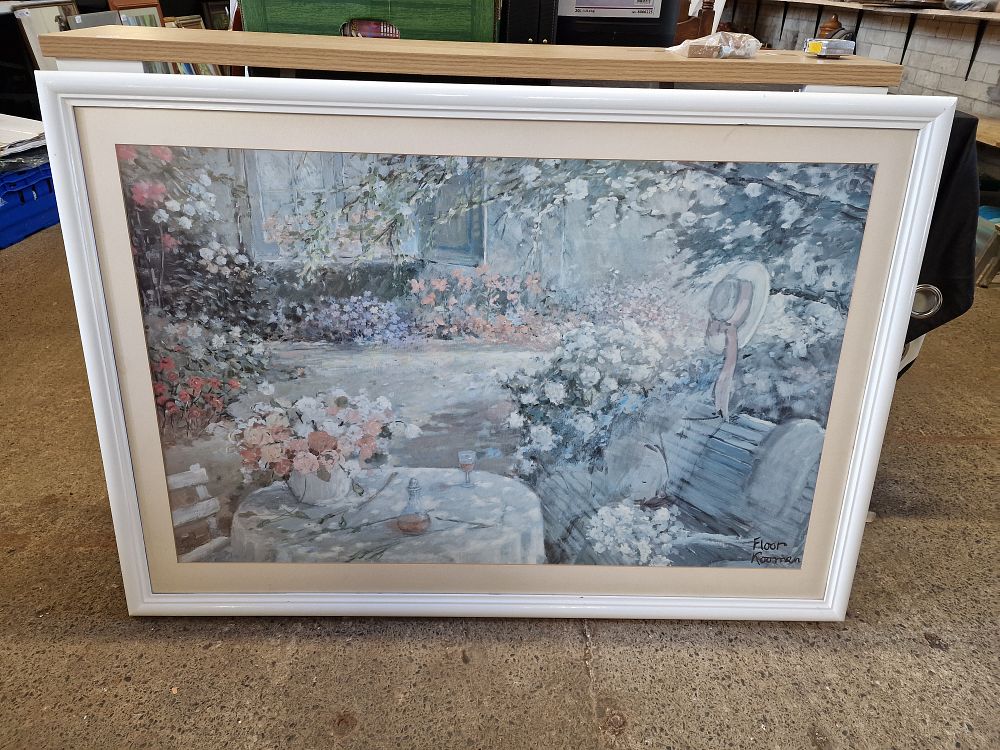 Lot 686: Large Framed Print Approx 117 x 83cm COLLECTION ONLY