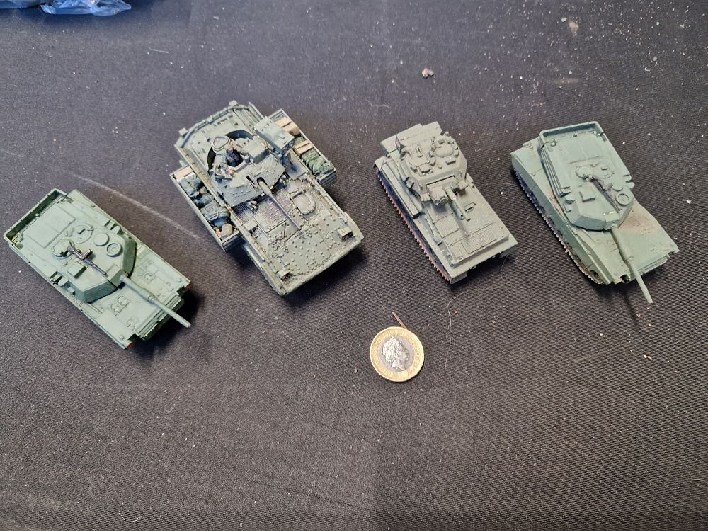 Lot 732: Vintage Corgi Military Vehicles Play Worn