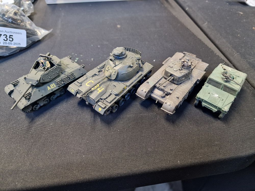 Lot 736: Vintage Corgi Military Vehicles Play Worn