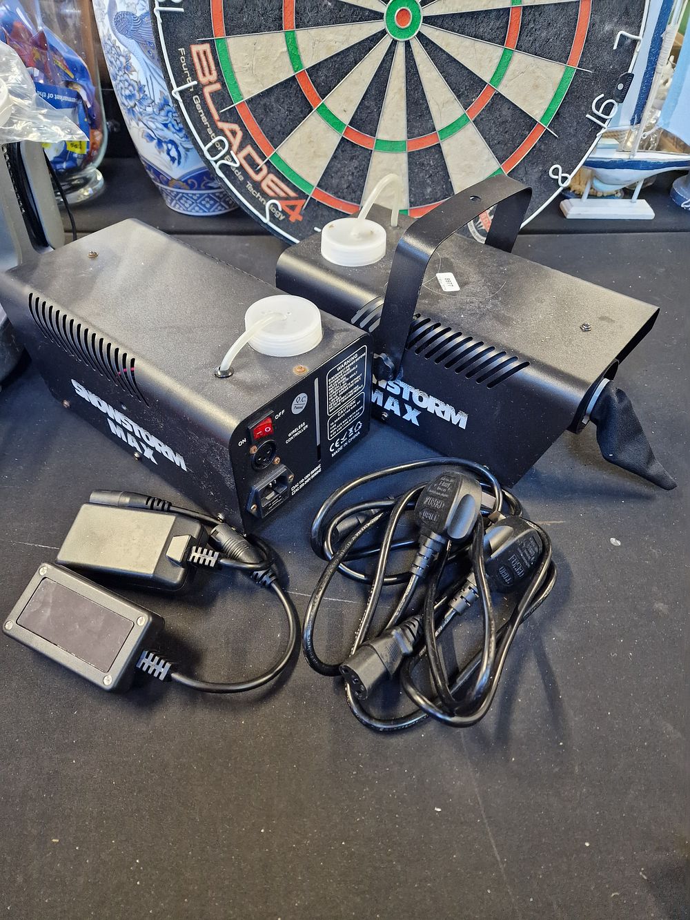 Lot 740: Pair of Snowstorm Max Machines and Cables