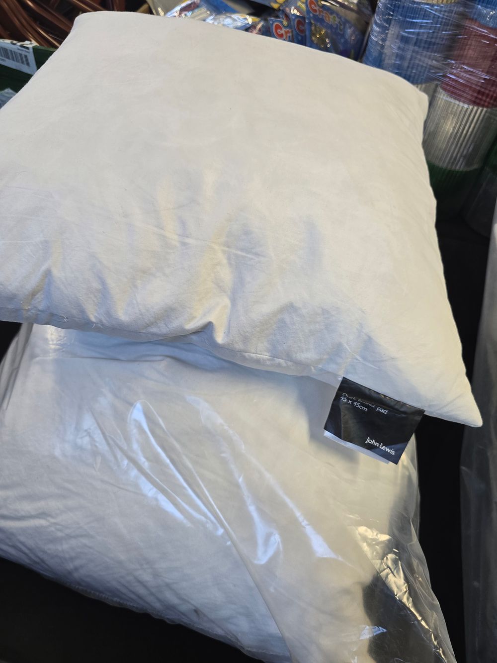 Lot 753: Four Brand new John Lewis Duck feather 45x45cm cushions