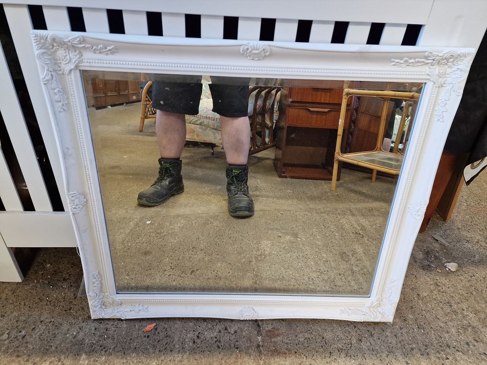 Lot 781: Mirror in Ornate Frame Approx 74x64cm COLLECTION ONLY