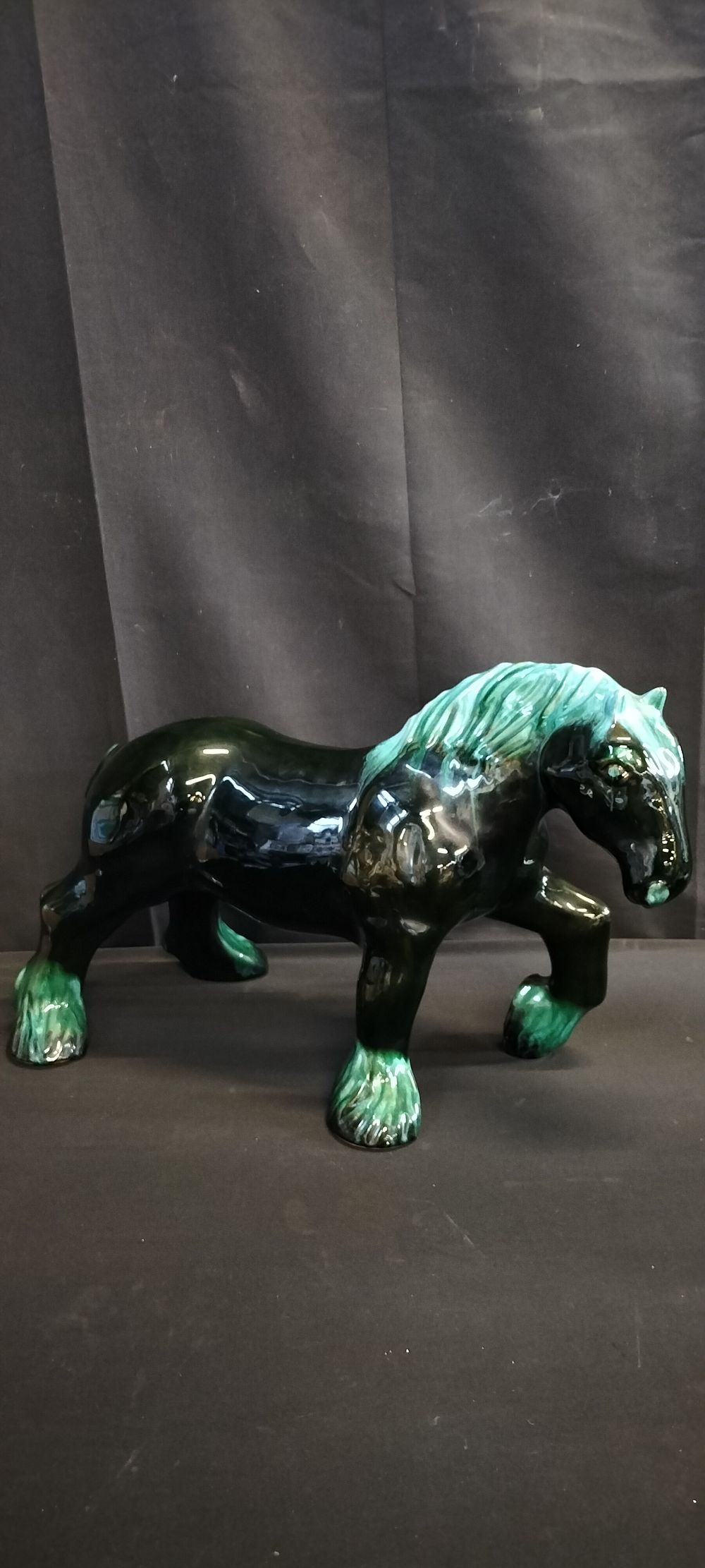 Lot 160: Canadian Blue Mountain shire Horse. Measures approx 32...