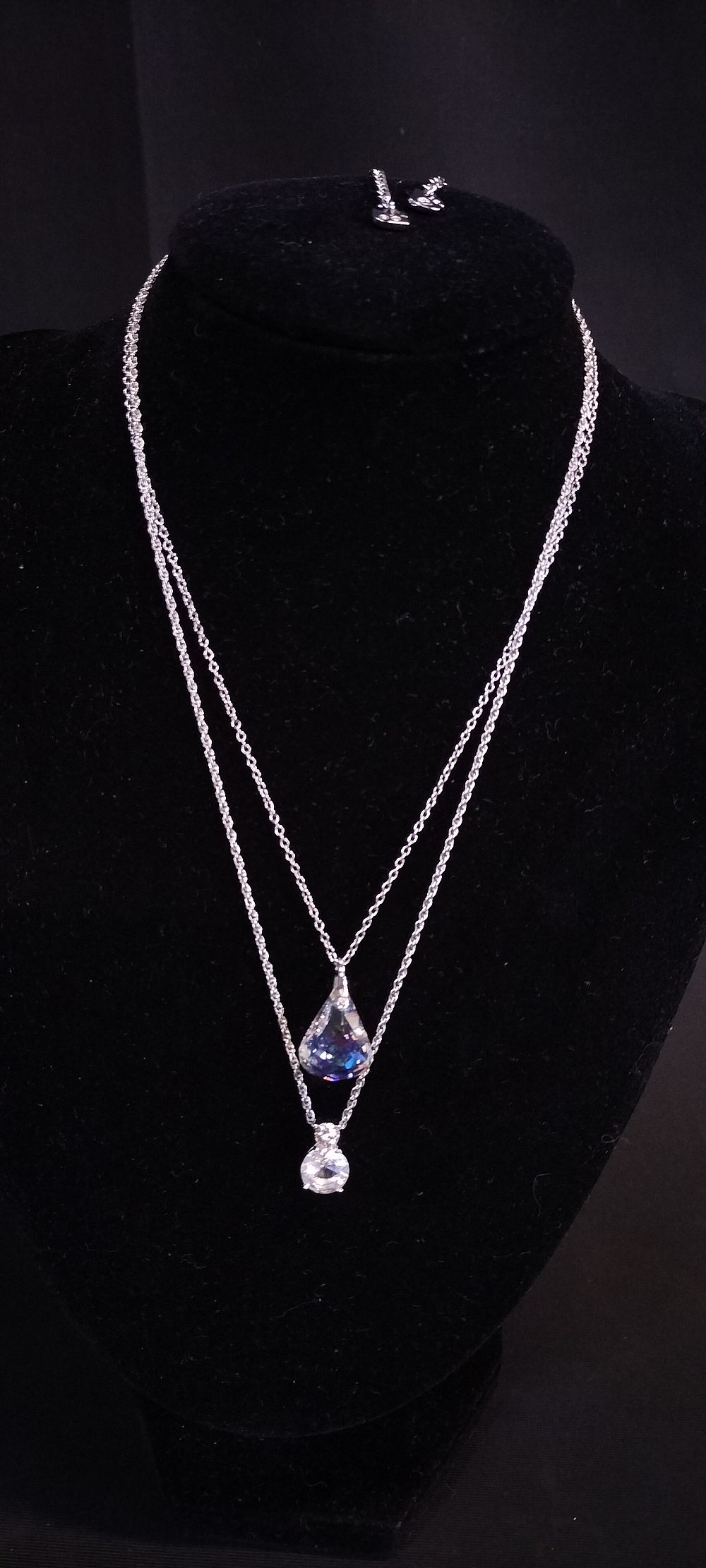 Lot 166: Two Swarovski Necklaces with Crystal Pendants