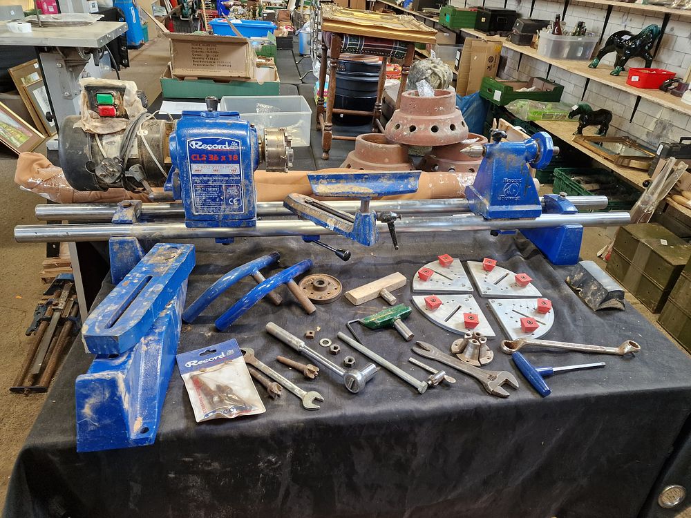 Lot 202: Record Power 1997 CL2 36x18 Wood Turning Lathe...