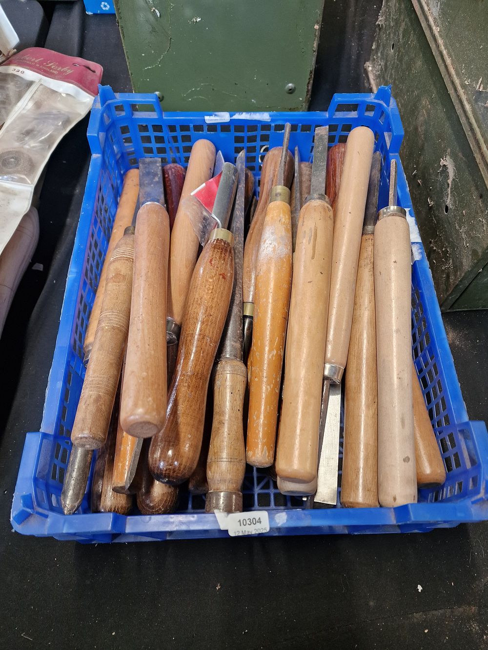 Lot 204: Large Selection of Vintage Wood Turning Gouges and...