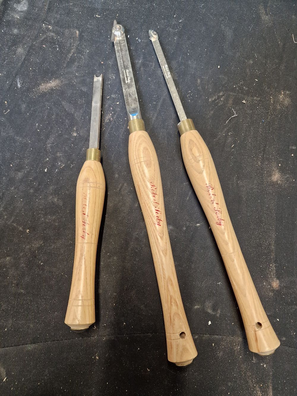Lot 210: Three Robert Sorby Wood Turning Gouge Lathe Tools