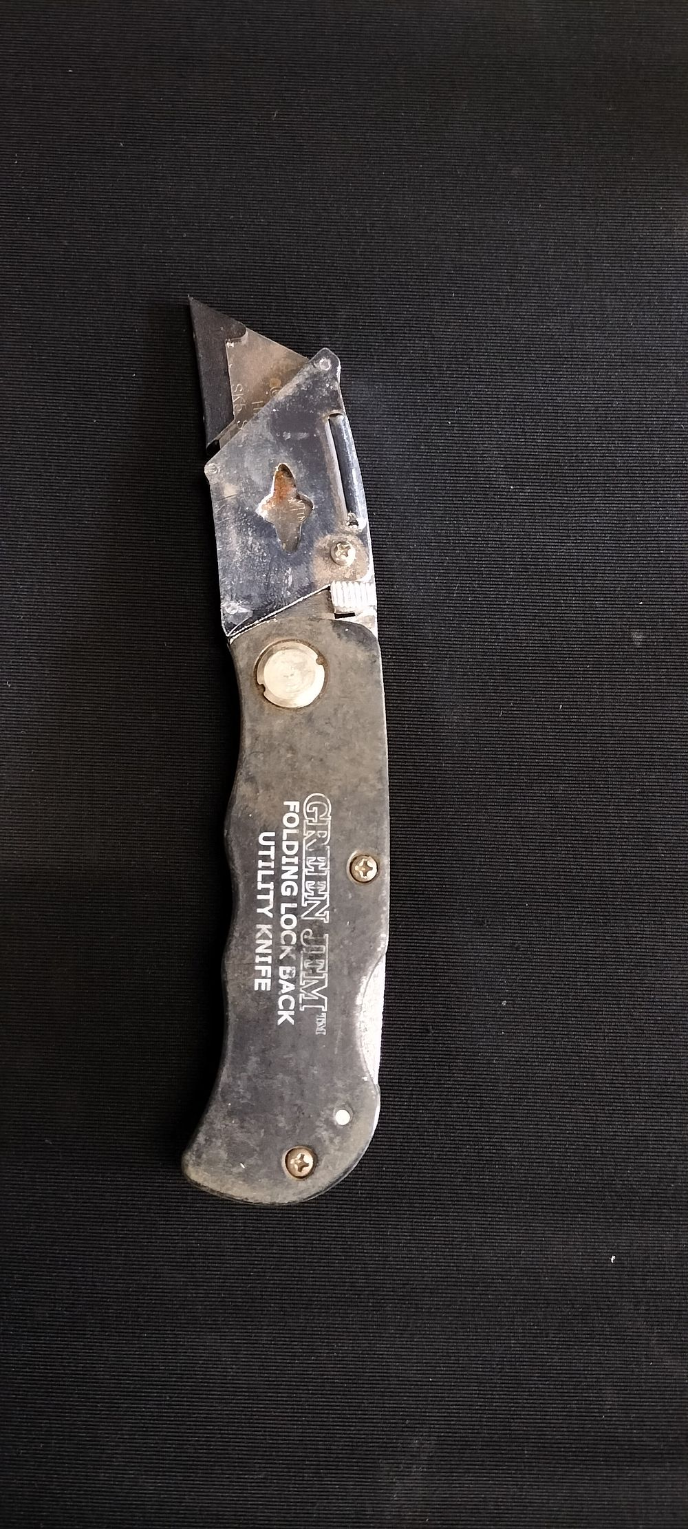 Lot 190: Green Jem Folding Lock Back Utility Knife