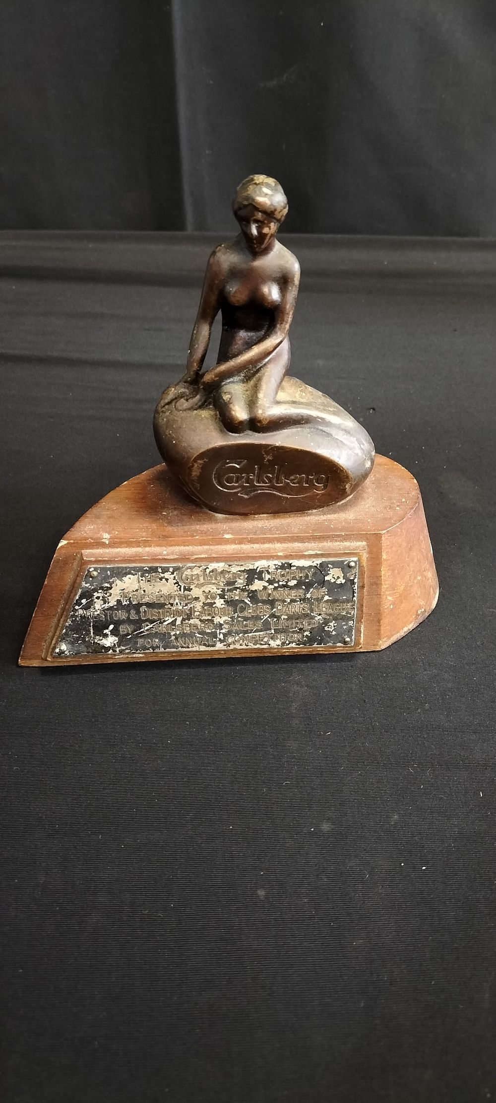 Lot 200: Copper and Wood. The Carlsberg Trophy presented to...