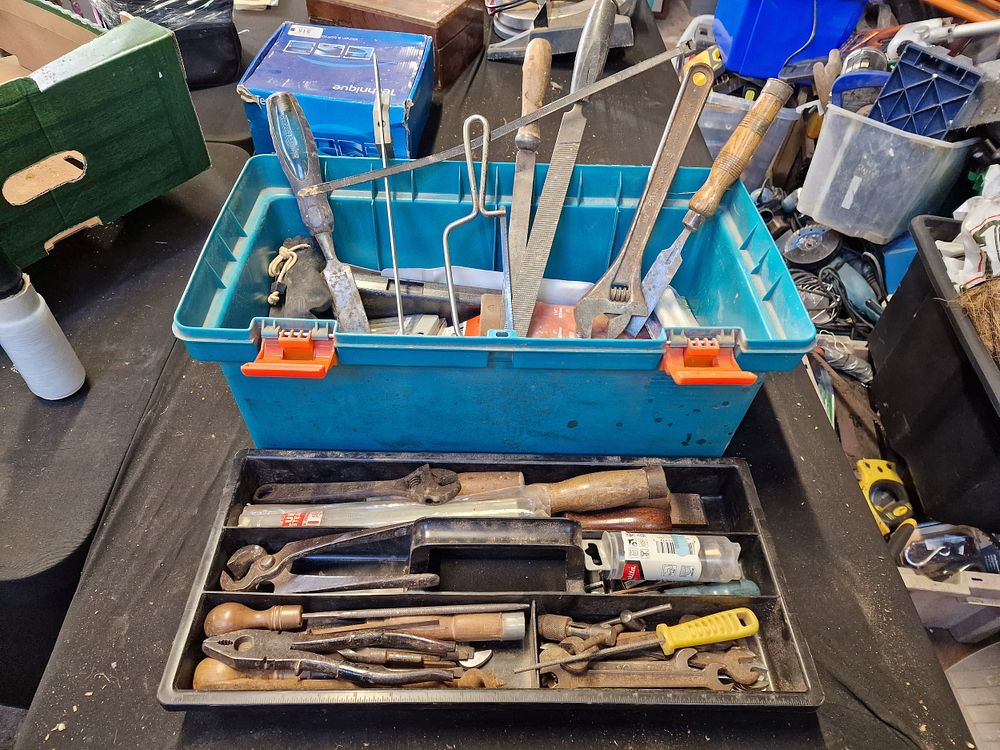 Lot 221: Toolbox and a Selection of Tools