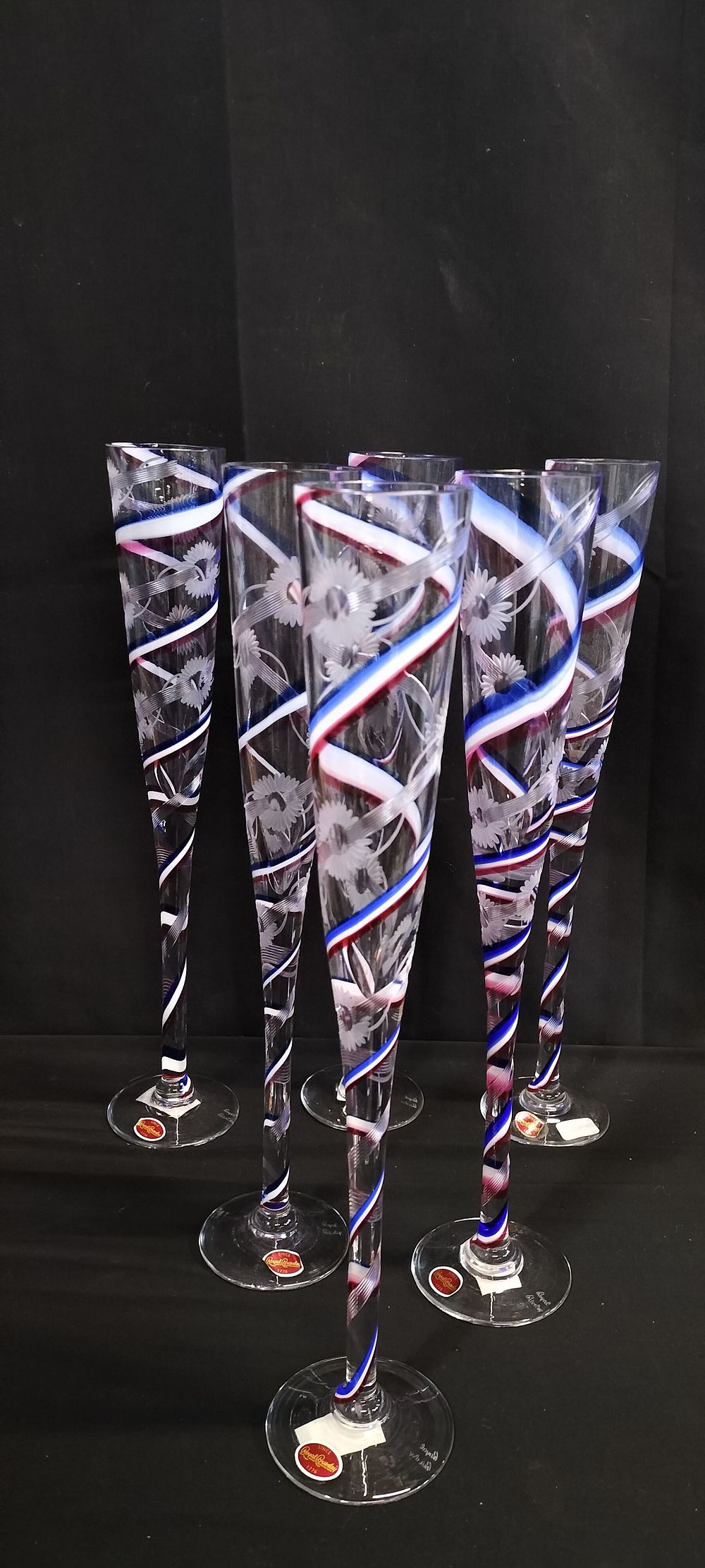 Lot 260: Royal Brierley 1998 Crystal Set of 6 Magic...