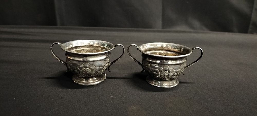 Lot 265: Two Hallmarked Sterling Silver Small Handles Bowls. Sheffield...