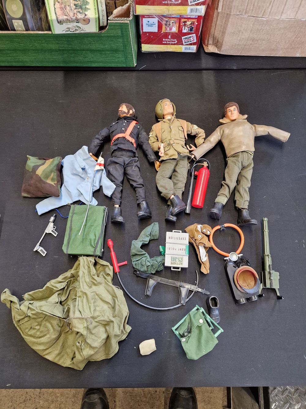 Lot 512: Selection of Vintage Action Man Figures and Accessories