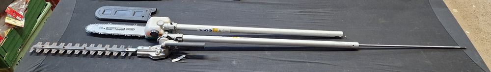 Lot 565: Pair of Oregan Garden Tool Attachments COLLECTION ONLY