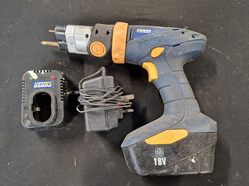 Lot 569: Powercraft 18v Swing Drill, Battery and Charger UNTESTED