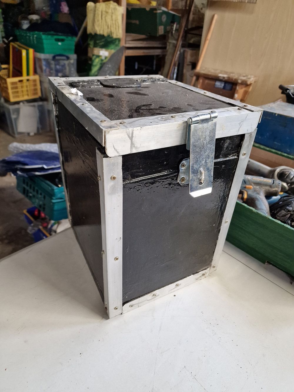 Lot 585: Homemade Security Box COLLECTION ONLY