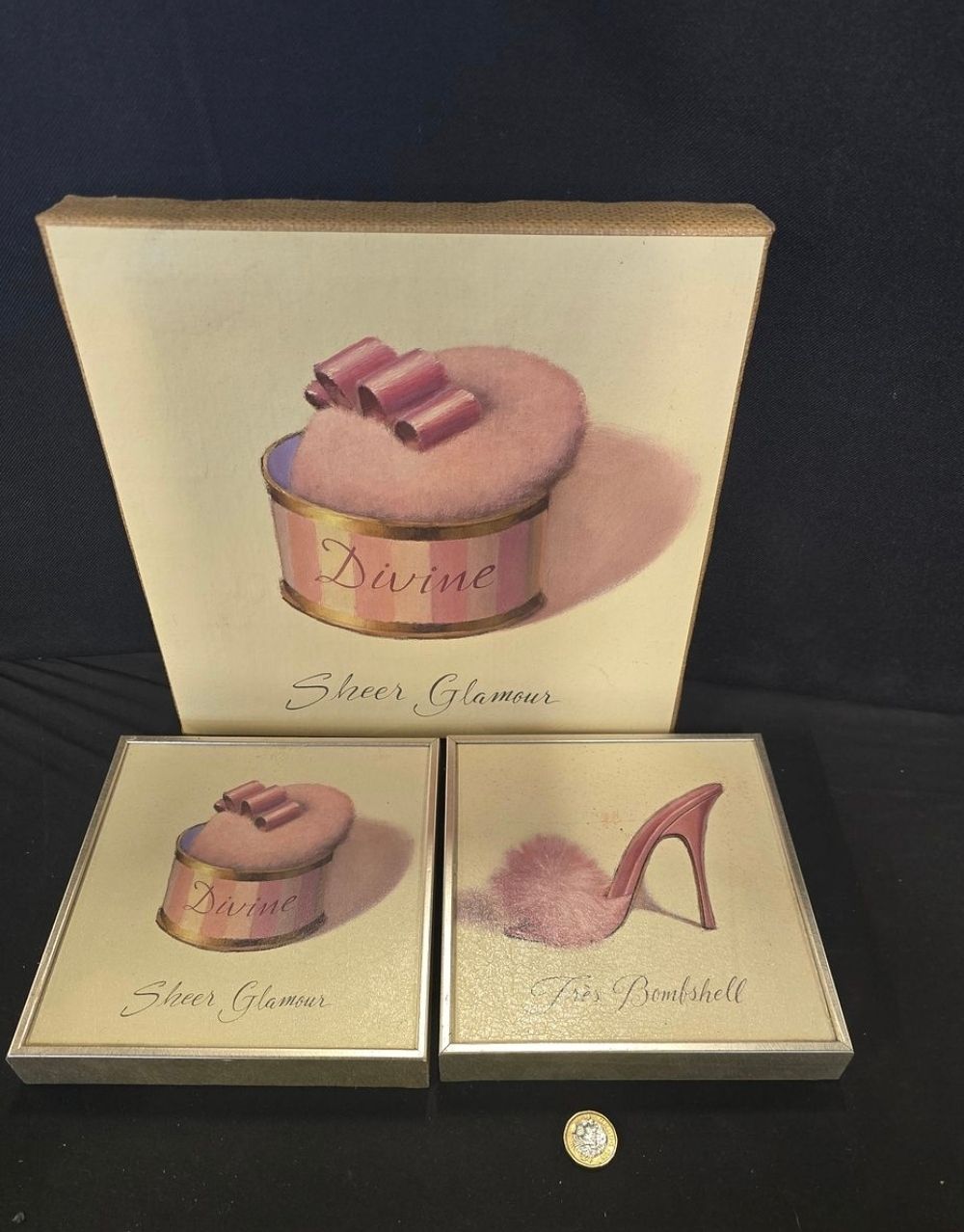 Lot 595: Three boutique style pictures