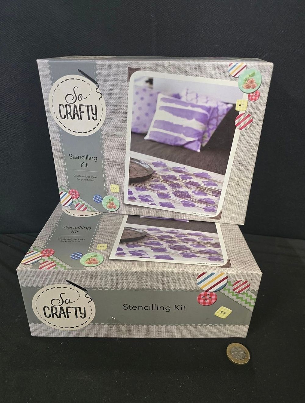 Lot 598: Two so crafty stencilling kits