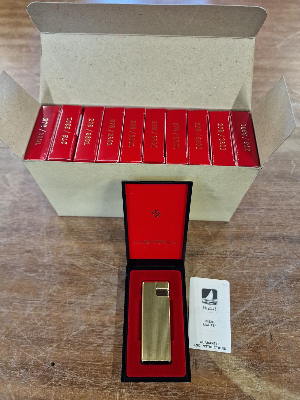 Lot 610: Ten Brand New Mistral Lighters in Case and...