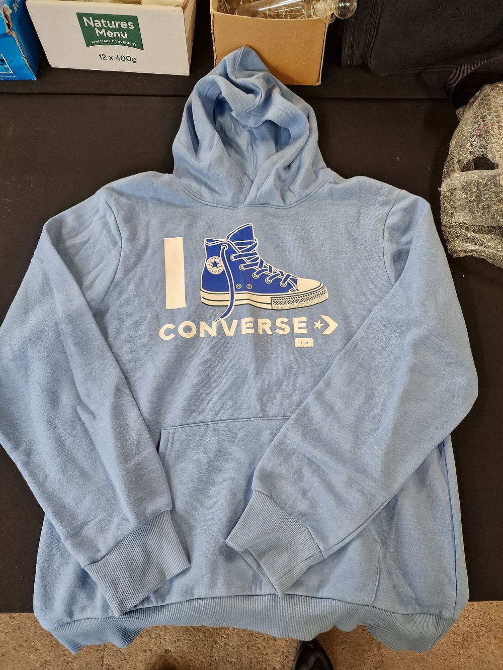 Lot 626: Converse All Star Hooded Sweatshirt XL