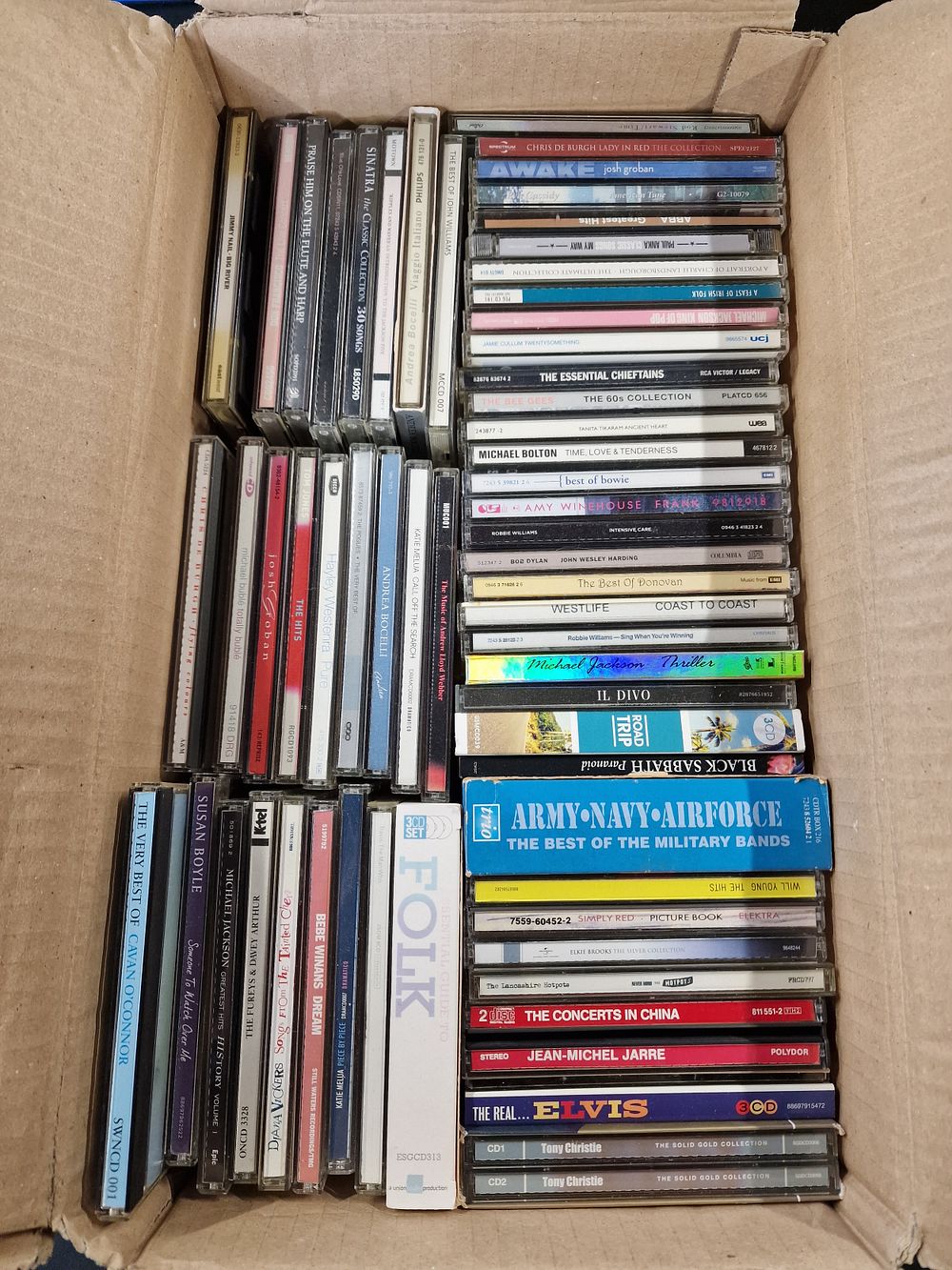 Lot 631: Box of Music CDs