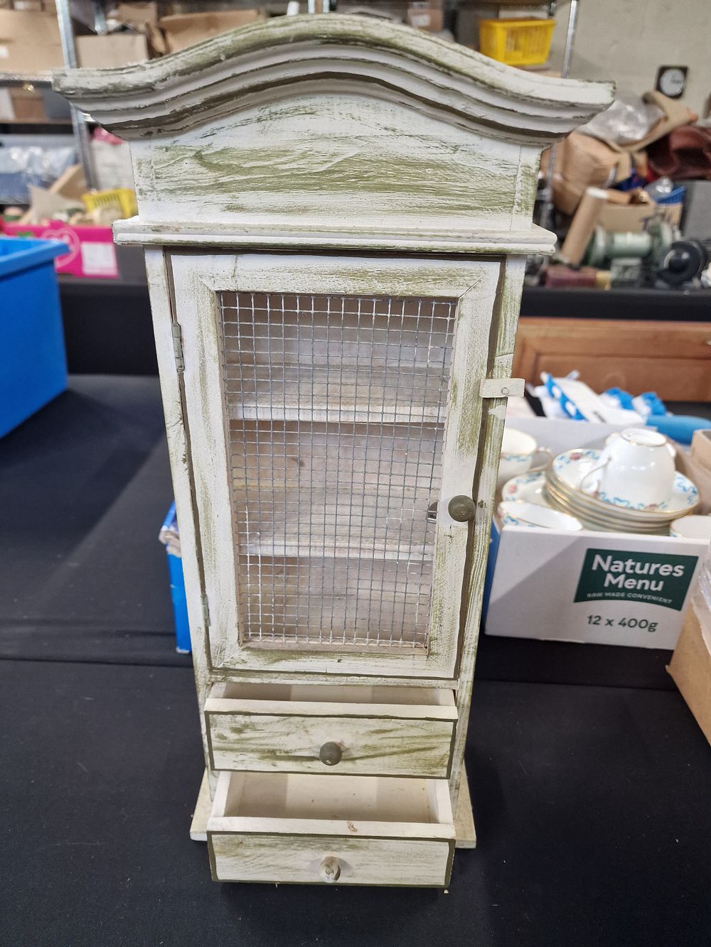 Lot 633: Small Wooden Cabinet Approx 43cm Tall