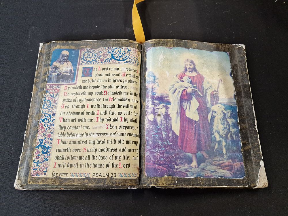 Lot 634: Vintage Religious Book Decoration