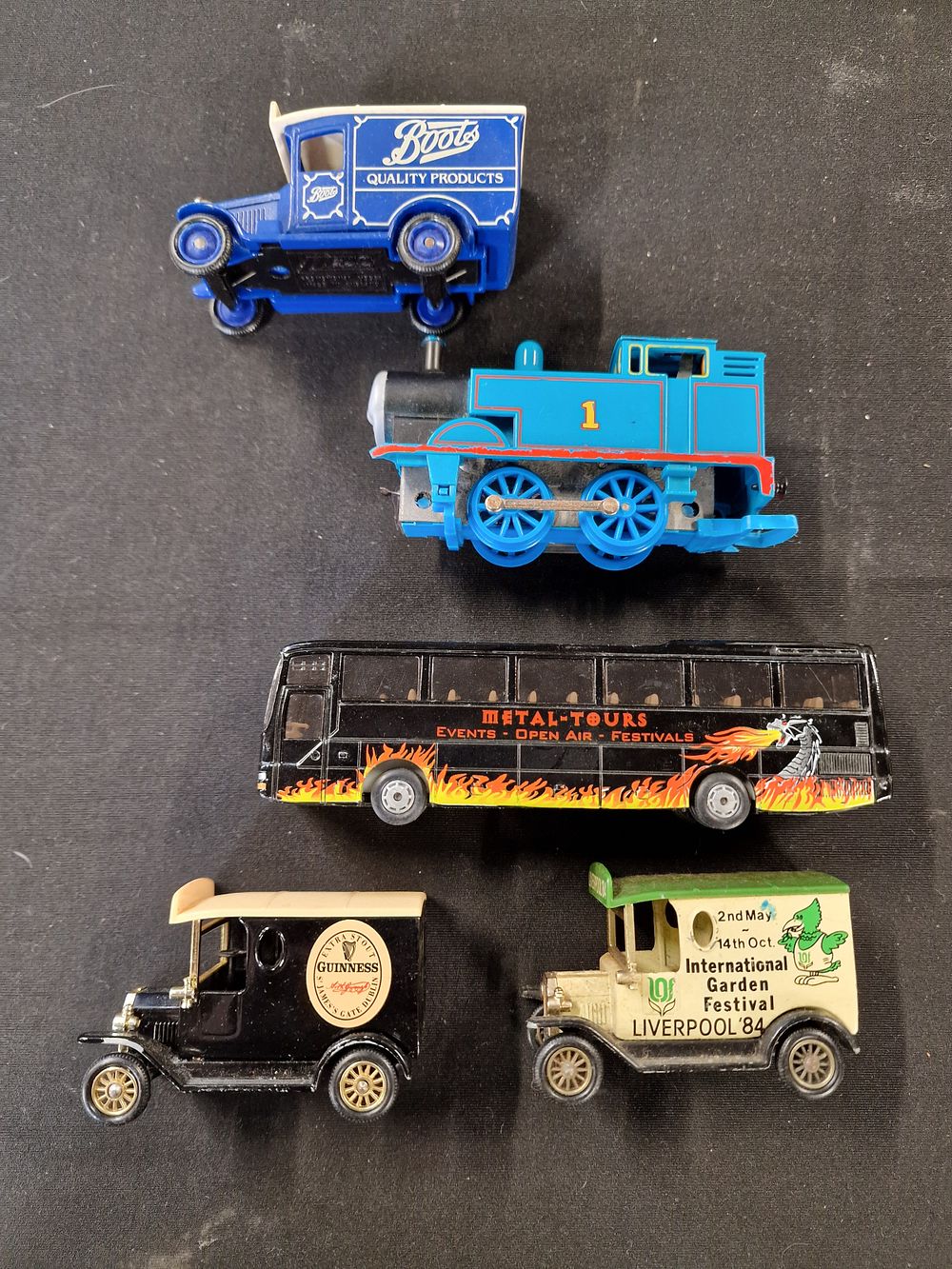 Lot 635: Selection of Vintage Toy Vehicles Play Worn