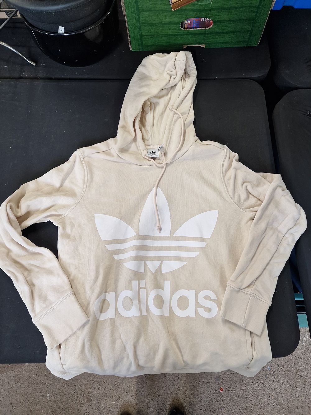 Lot 640: Addidas Hooded Sweatshirt Uk12
