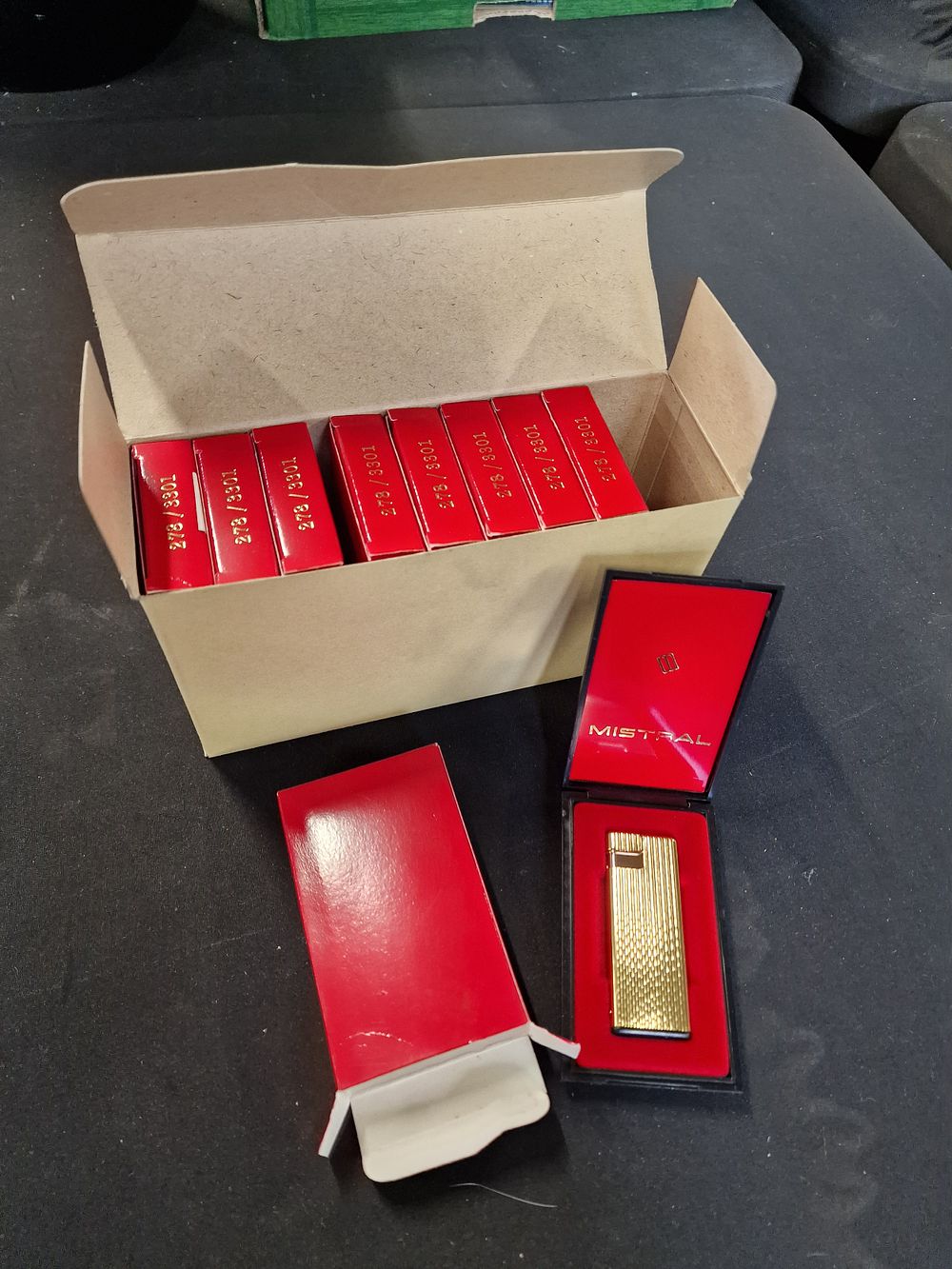 Lot 643: Nine Brand New Mistral Lighters in Case and...