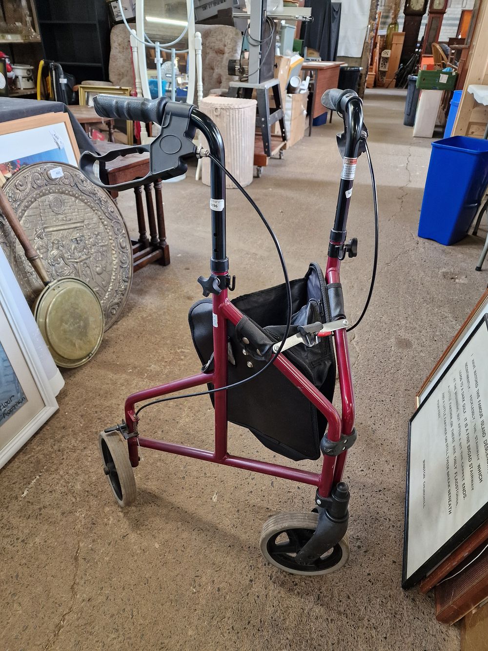 Lot 683: Disability Aid Trolley and Bag COLLECTION ONLY