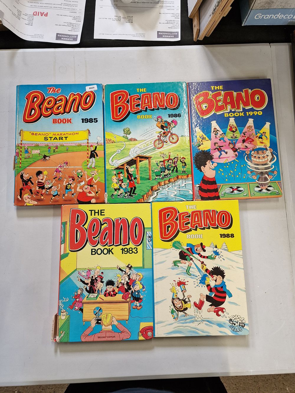 Lot 687: Five Vintage Beano Annuals