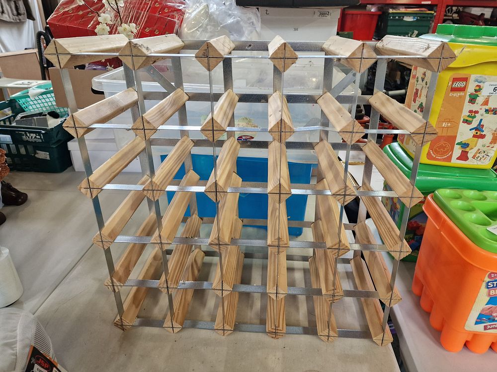 Lot 699: Wine Rack. COLLECTION ONLY. Will Hold 25 Bottles
