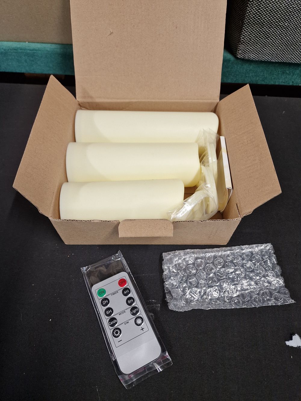 Lot 561: Flameless Candles Set with Remote New