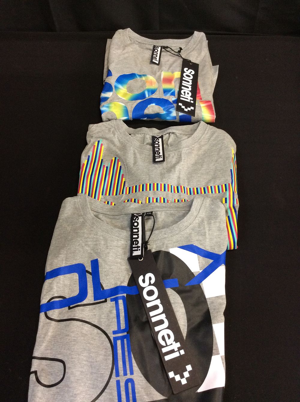 Lot 591: Sonneti T-Shirts Various Designs. Size XXL
