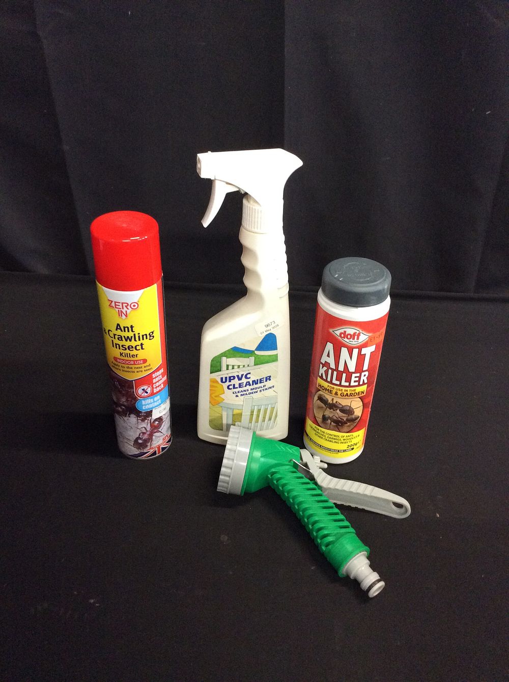 Lot 605: Various Items including Ant Powder, Spray, UPVC Cleaner,...